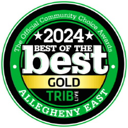 A badge for 2024 Best of the Best Community Choice Awards.