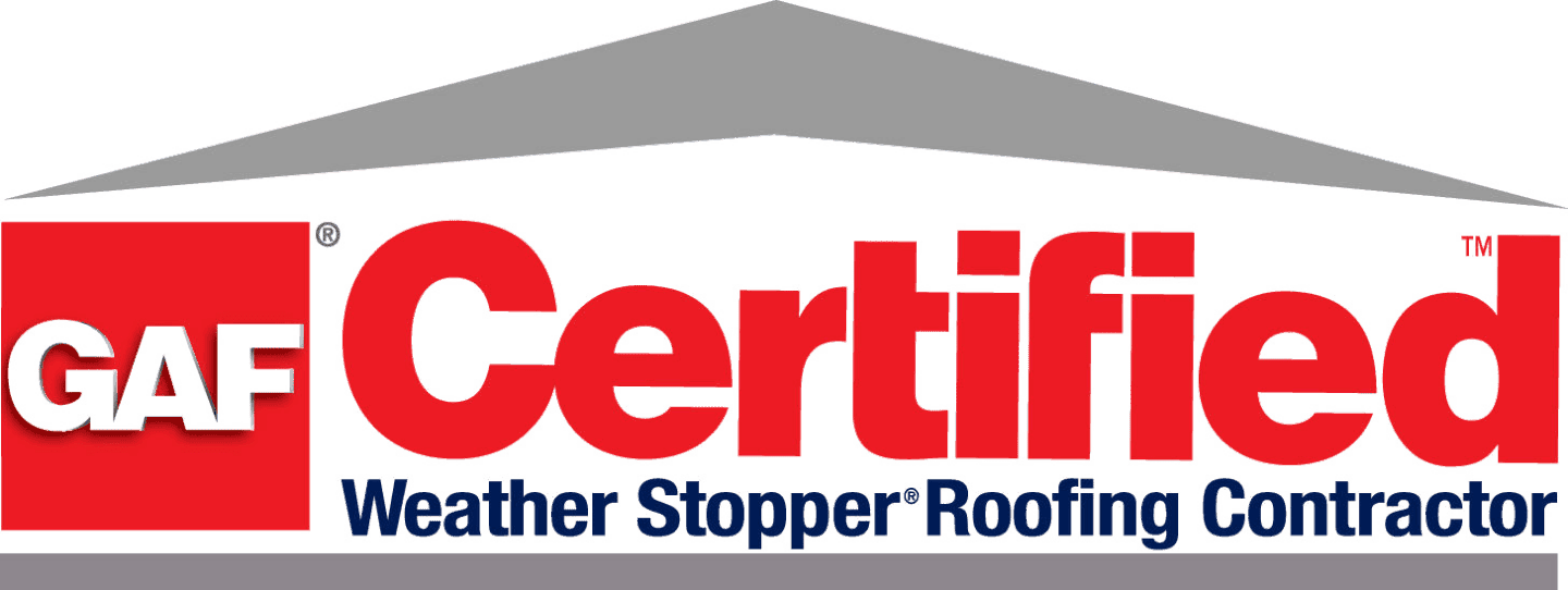 A badge for GAF Certified Roofing Contractor.