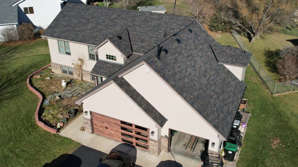 Image of new roofing shingles
